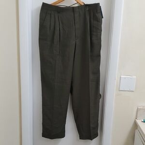 New With Tags Vintage Marshalls Men's Olive Green Pants Size 36W 30L